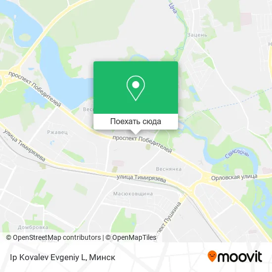 Карта Ip Kovalev Evgeniy L