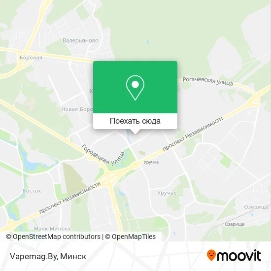Карта Vapemag.By