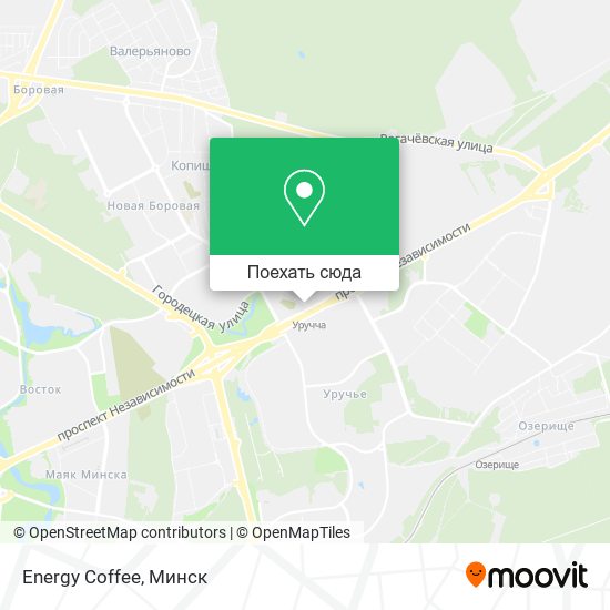 Карта Energy Coffee
