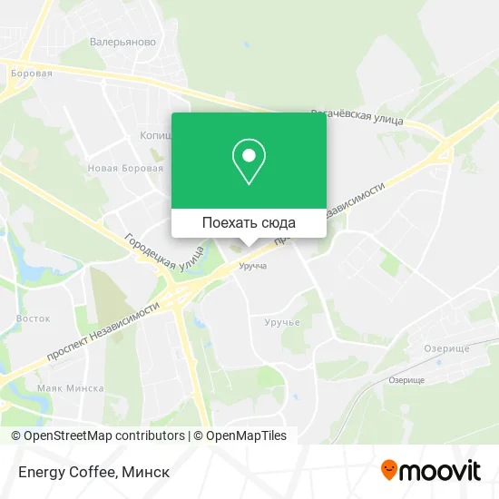 Карта Energy Coffee