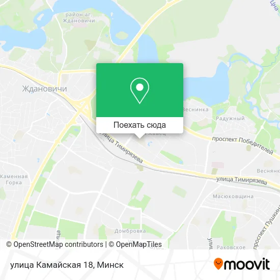 Карта улица Камайская 18