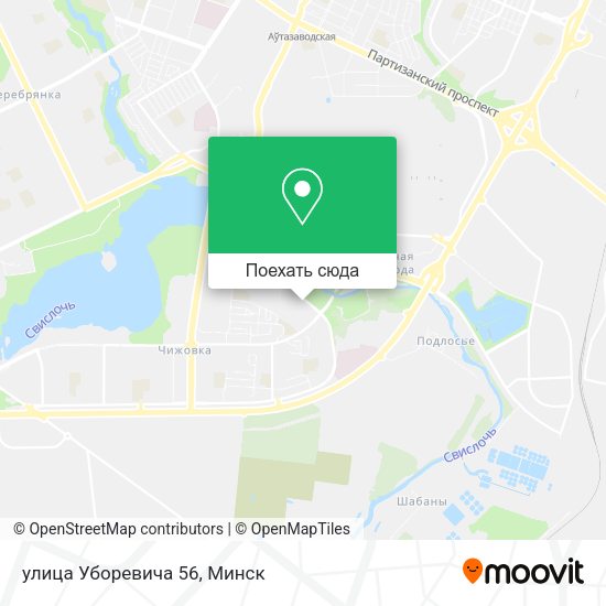 Карта улица Уборевича 56
