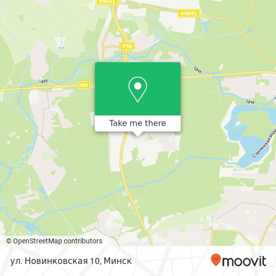 Карта ул.  Новинковская 10