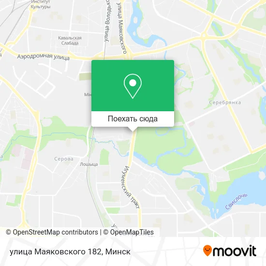 Карта улица Маяковского 182