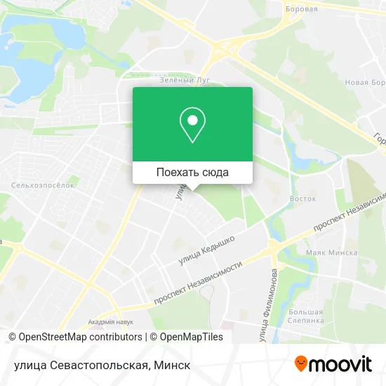 Карта улица Севастопольская