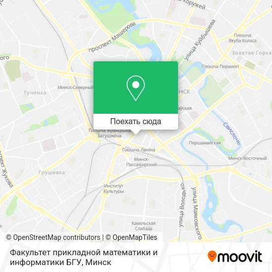 Карта Факультет прикладной математики и информатики БГУ