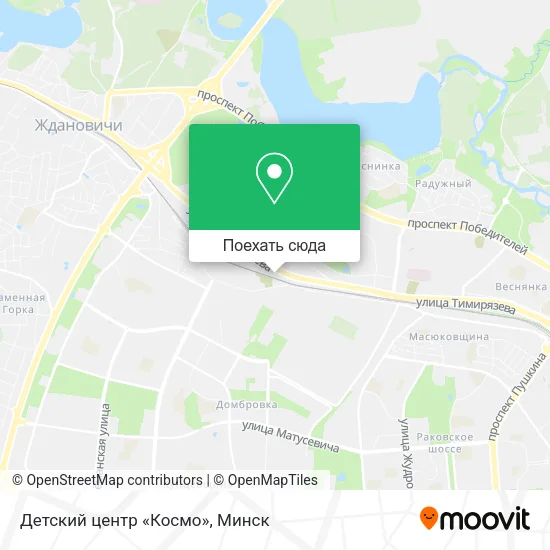 Карта Детский центр «Космо»