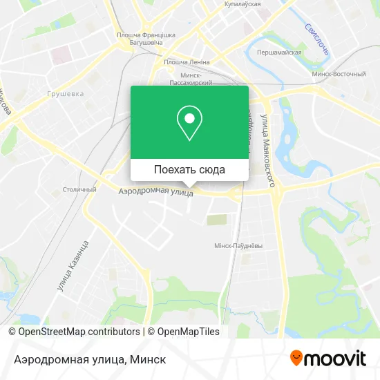 Карта Аэродромная улица