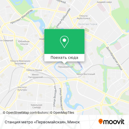 Карта Станция метро «Первомайская»