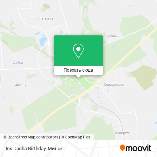 Карта Ins Dacha Birthday