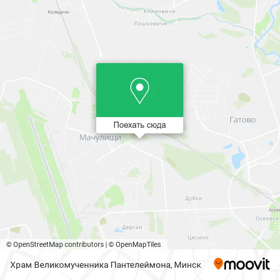 Карта Храм Великомученника Пантелеймона