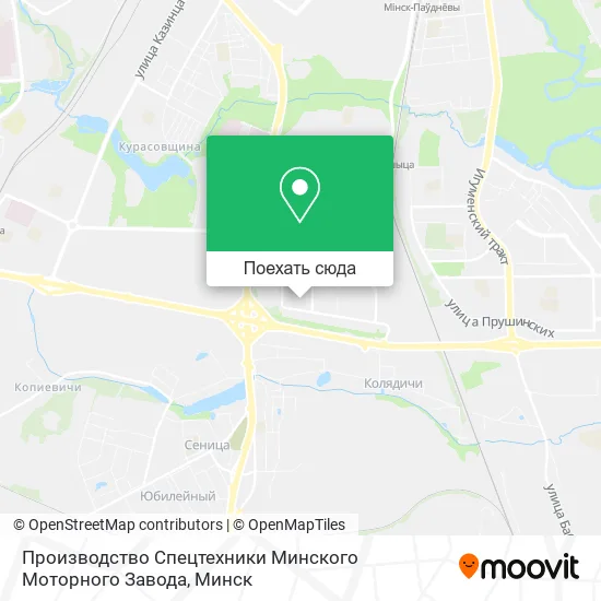 Карта Производство Спецтехники Минского Моторного Завода