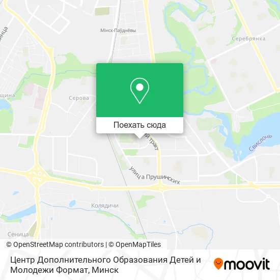 Карта Центр Дополнительного Образования Детей и Молодежи Формат