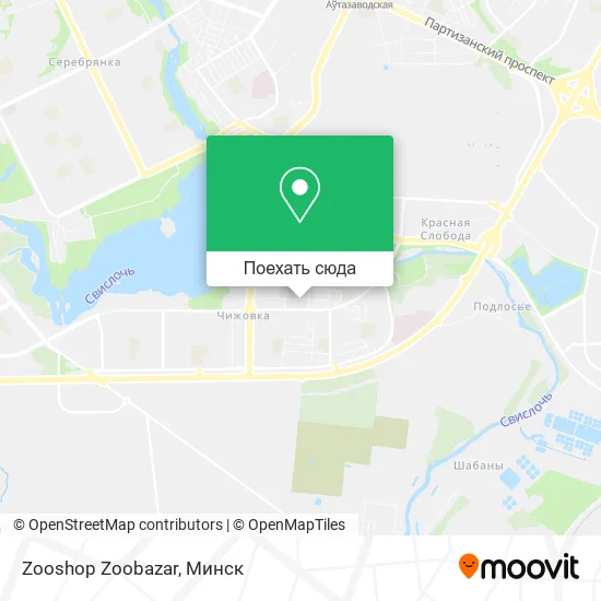 Карта Zooshop Zoobazar