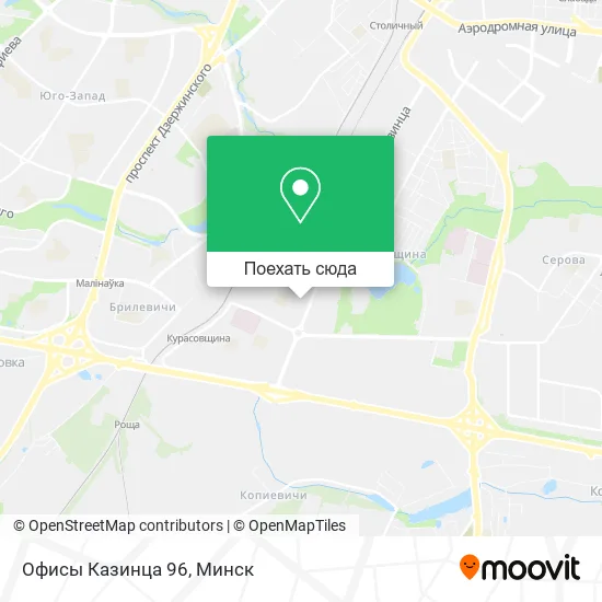 Карта Офисы Казинца 96