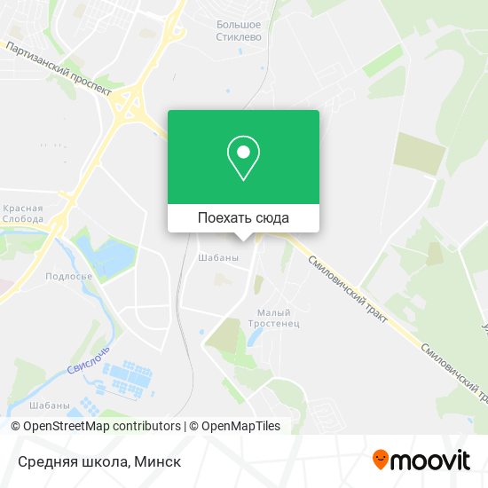 Карта Средняя школа