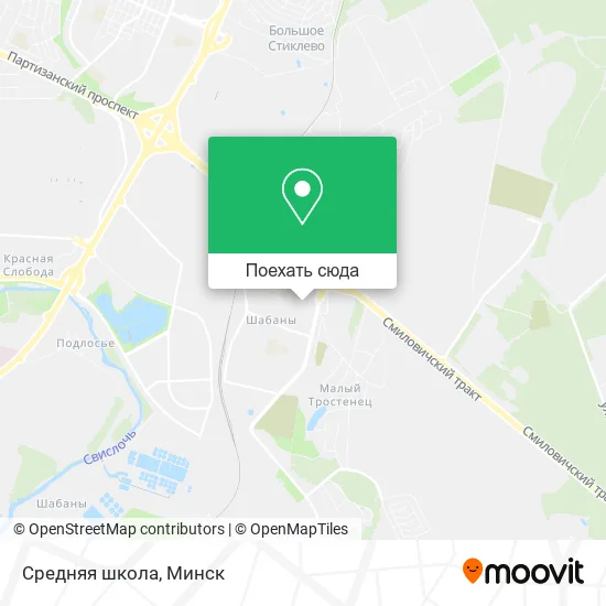 Карта Средняя школа