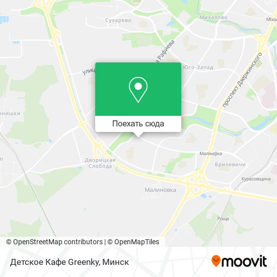 Карта Детское Кафе Greenky