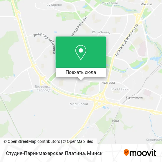 Карта Студия-Парикмахерская Платина