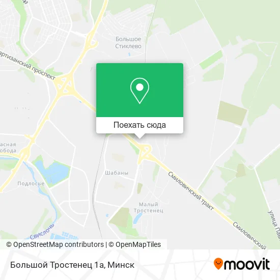 Карта Большой Тростенец 1a