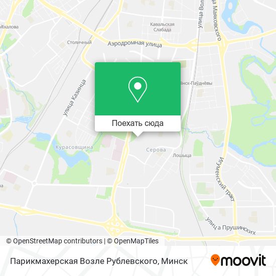 Карта Парикмахерская Возле Рублевского