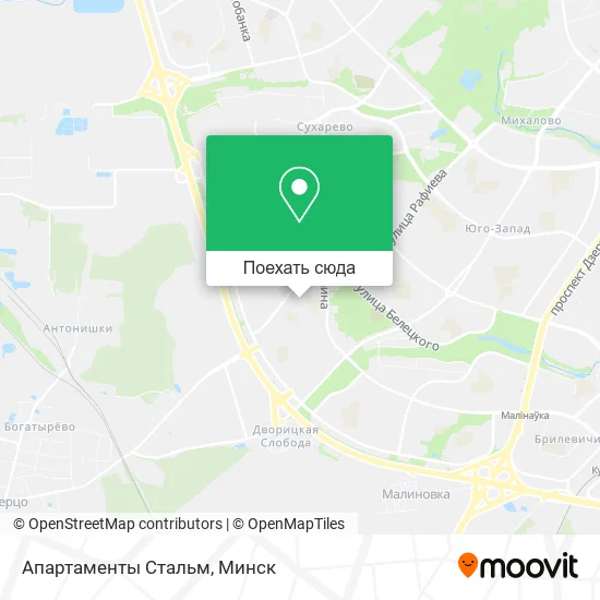 Карта Апартаменты Стальм