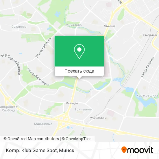 Карта Komp. Klub Game Spot