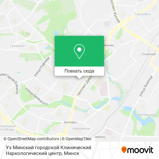 Карта Уз Минский городской Клинический Наркологический центр