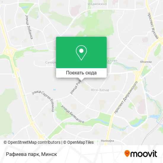 Карта Рафиева парк