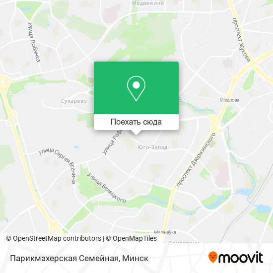 Карта Парикмахерская Семейная