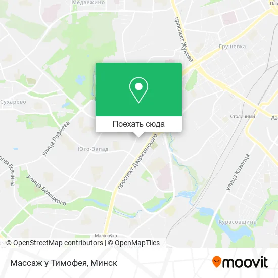 Карта Массаж у Тимофея