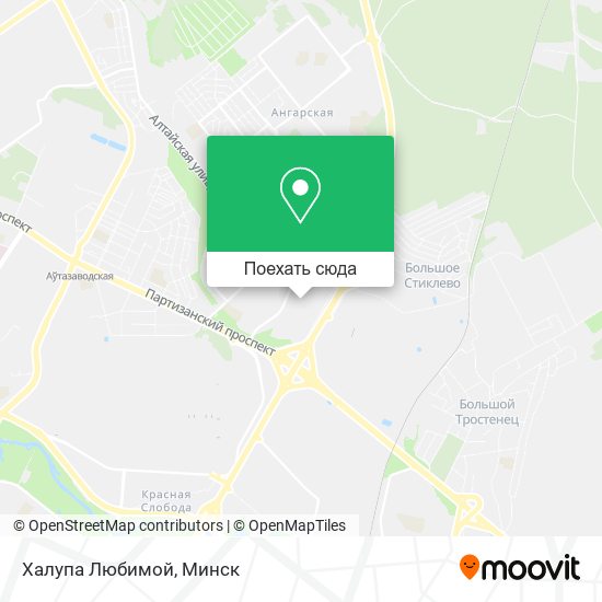 Карта Халупа Любимой