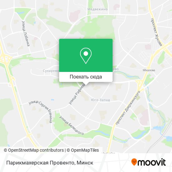 Карта Парикмахерская Провенто