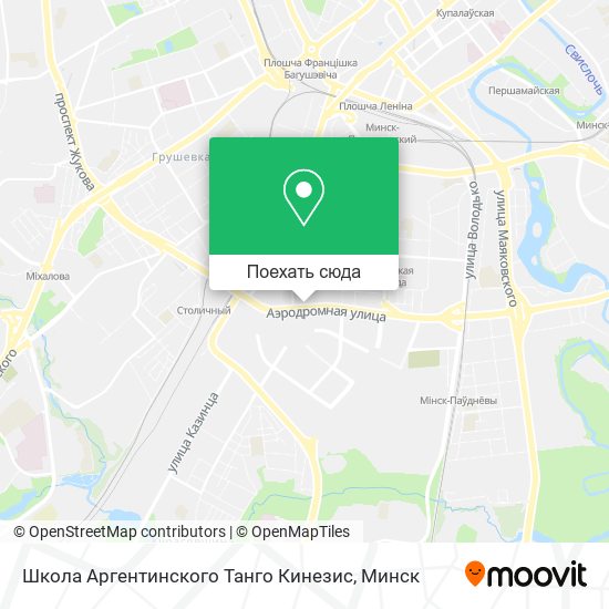 Карта Школа Аргентинского Танго Кинезис