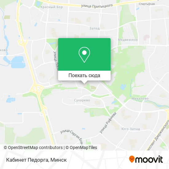 Карта Кабинет Педорга