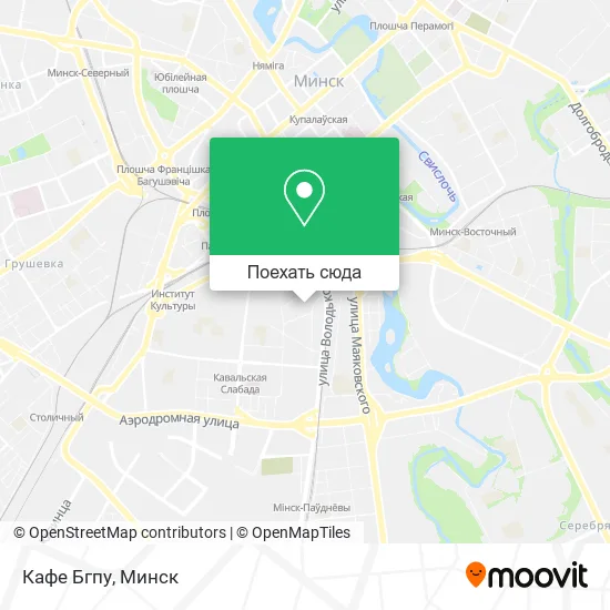 Карта Кафе Бгпу