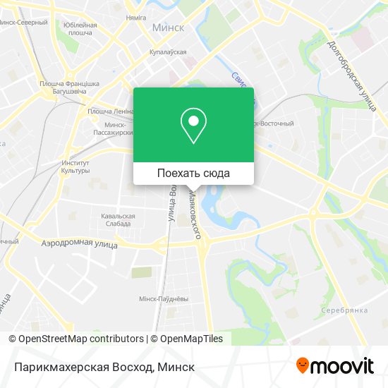 Карта Парикмахерская Восход