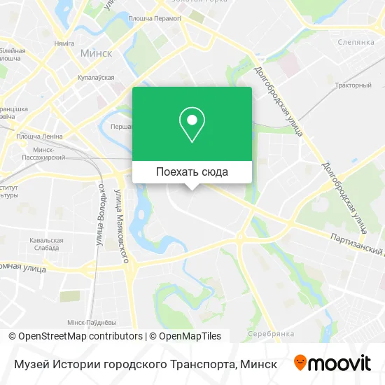 Карта Музей Истории городского Транспорта