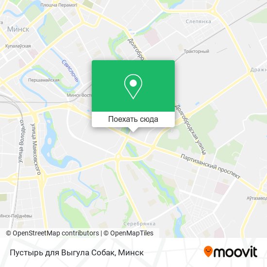 Карта Пустырь для Выгула Собак