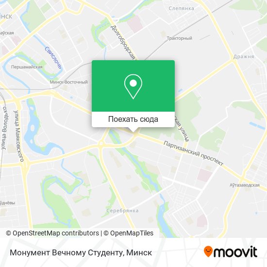 Карта Монумент Вечному Студенту