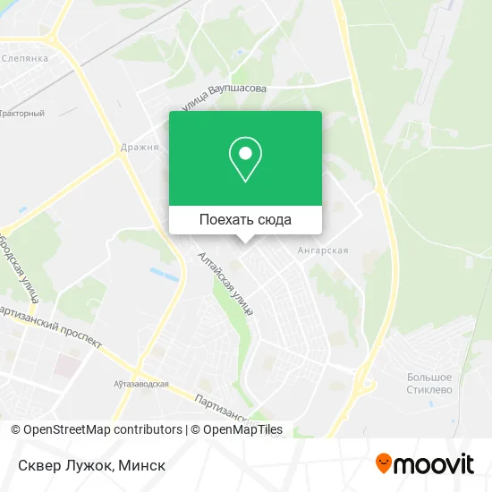 Карта Сквер Лужок