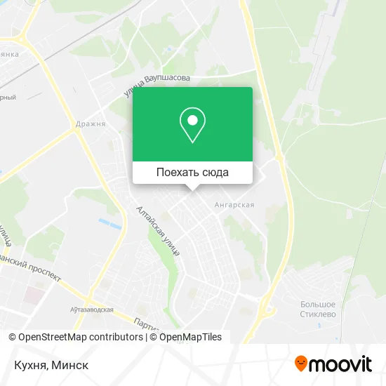 Карта Кухня