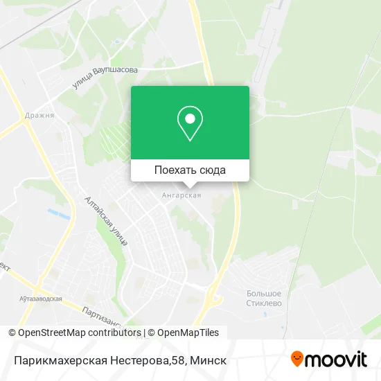 Карта Парикмахерская Нестерова,58