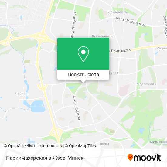 Карта Парикмахерская в Жэсе
