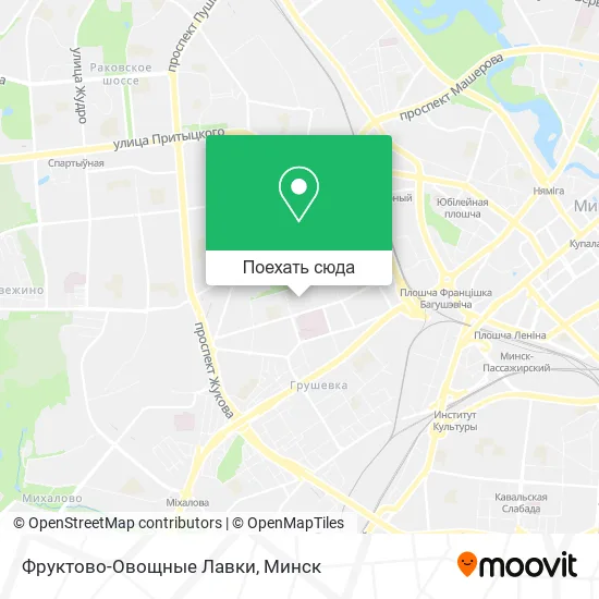 Карта Фруктово-Овощные Лавки