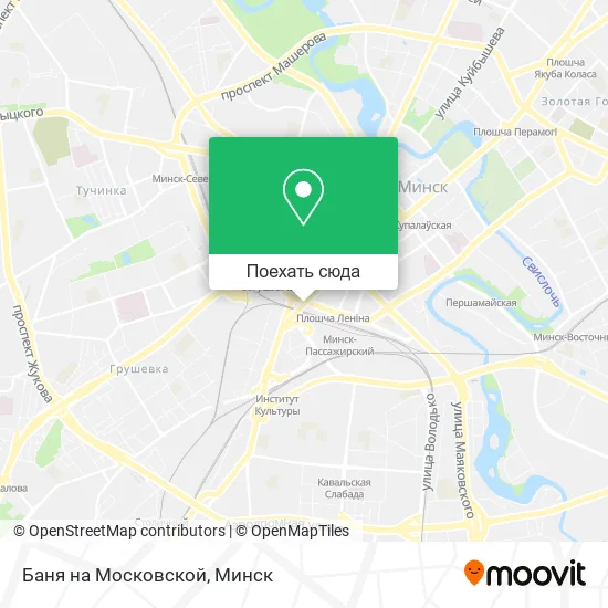 Карта Баня на Московской