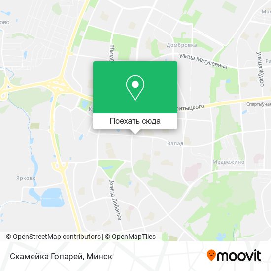 Карта Скамейка Гопарей