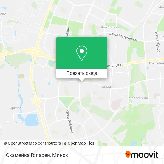 Карта Скамейка Гопарей