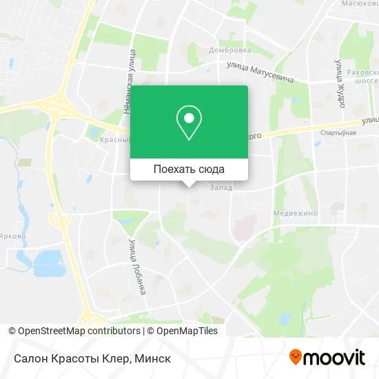 Карта Салон Красоты Клер