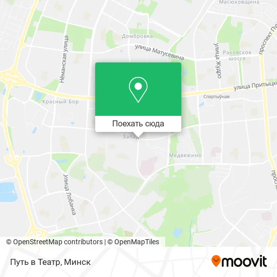 Карта Путь в Театр
